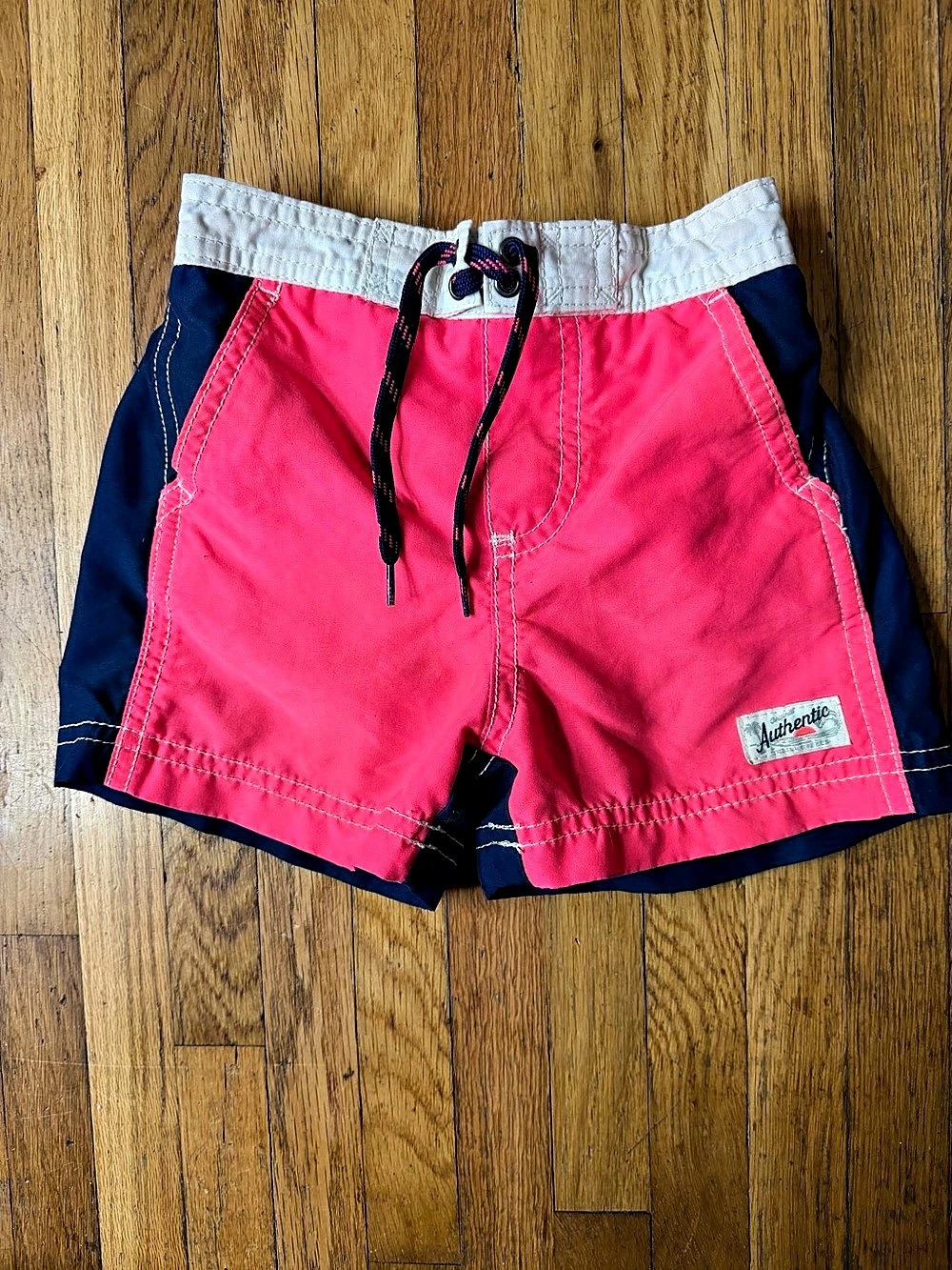 Carters Color Block Swim Trunks in Pink & Blue Boys 24M